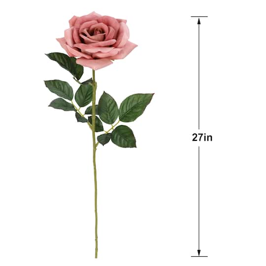 27" Pink Rose Real Touch Stem by Ashland®